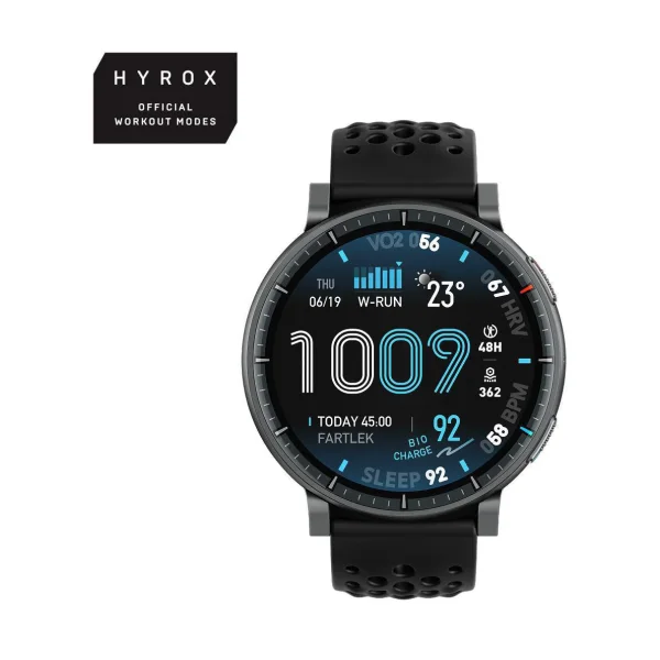 Amazfit Active Max 49mm Smartwatch GPS AMOLED Offline-Karten HYROX Black