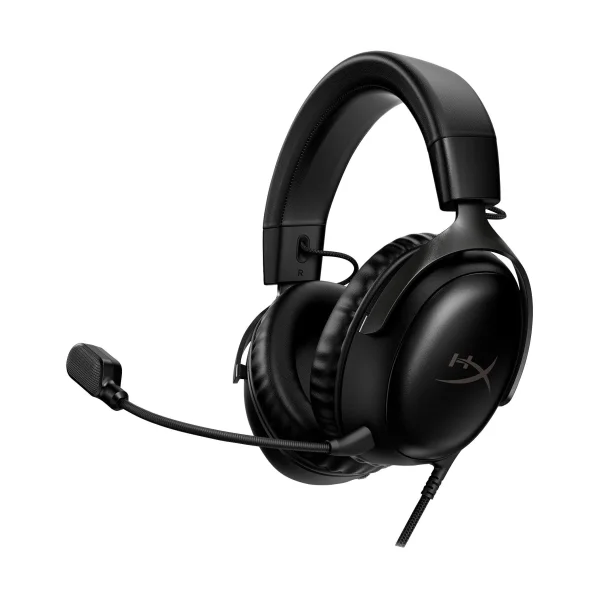 HyperX Cloud III Gaming Headset Schwarz – kabelgebunden, 53 mm Treiber, DTS Headphone:X, USB-C/USB-A/3,5 mm