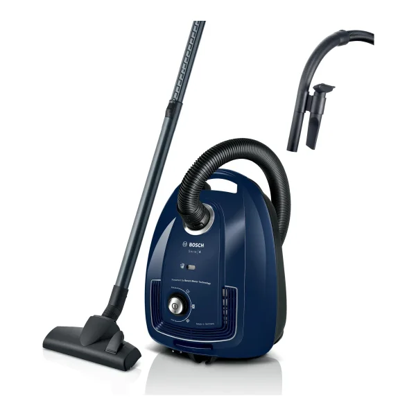 Bosch BGD38BU2 Serie 4 Bodenstaubsauger mit Beutel blau