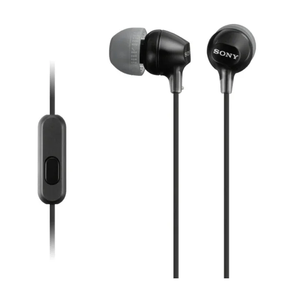 Sony MDR-EX15APB In Ear Kopfhörer mit Headsetfunktion - Schwarz