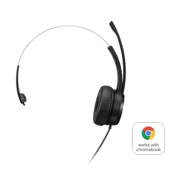 Lenovo 100 Mono Headset Schwarz, kabelgebunden, USB-A