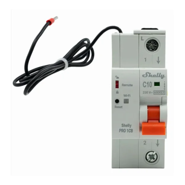 Shelly Smarter Leitungsschutzschalter Pro 1CB C10 1-polig 10A Fernsteuerung LAN WLAN Bluetooth