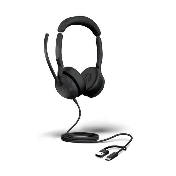 Jabra Evolve2 50 UC Stereo kabelgebunden Headset schwarz USB-A/C