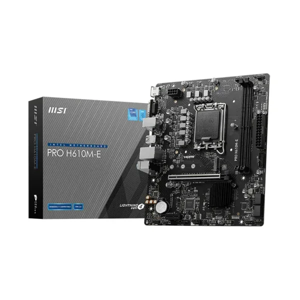 MSI Pro H610M-E Mainboard mATX 1700 M.2/HDMI/VGA