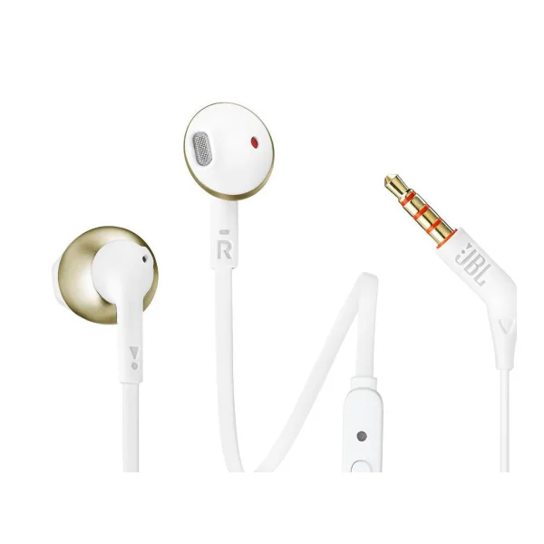 JBL T205 Champagner - In Ear-Kopfhörer mit Mikrofon