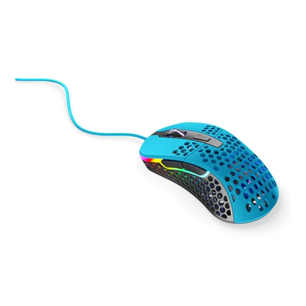 Cherry XTRFY M4 RGB kabelgebundene Gaming Maus USB Miami Blue