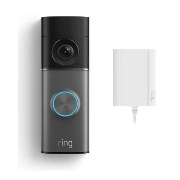 RING Video Doorbell Pro (3rd gen) - Plug-in - EUUK Video-Türsprechanlage mit Netzteil WLAN