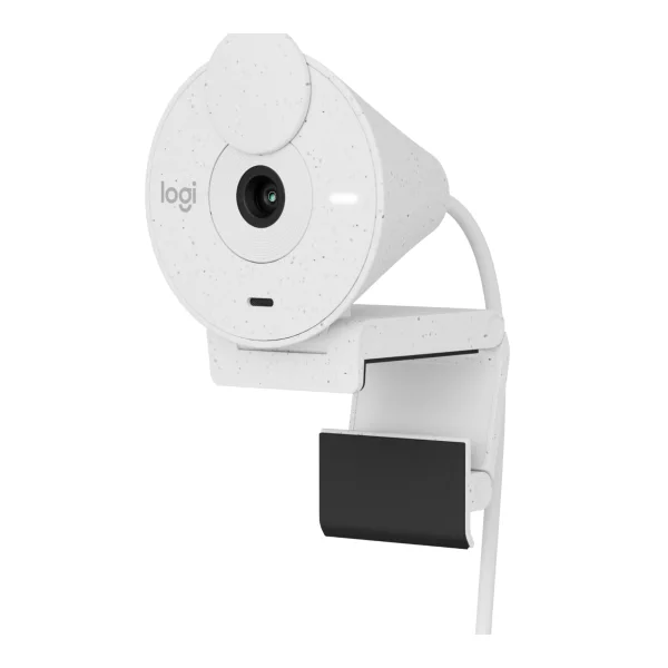 Logitech Brio 300 Full HD USB-C Webcam, Off-White