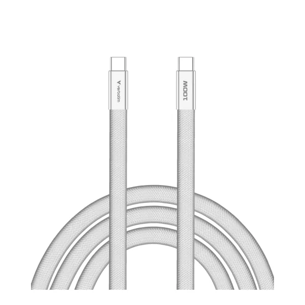 Verbatim 30277 SoftTouch USB-C zu C Kabel 100W 120 cm - weiß