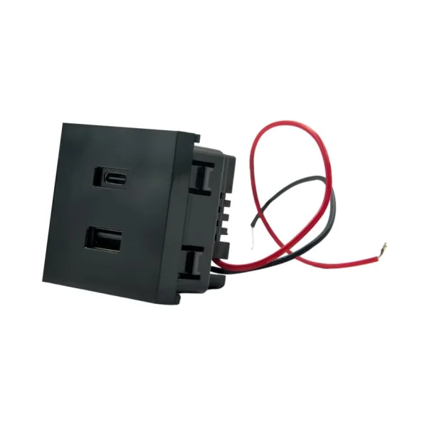 Shelly USB-Charger schwarz für Shelly Wall Display