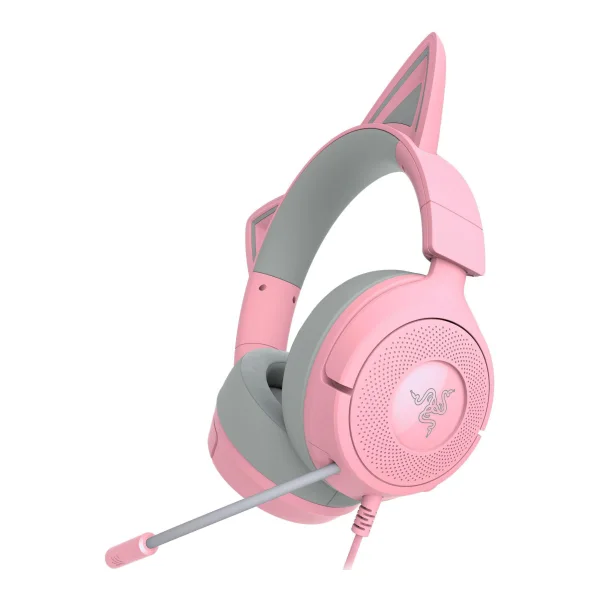 Razer Kraken Kitty V3 X Quartz/ Rosé - Kabelgebundenes Kitty-Headset für Gaming