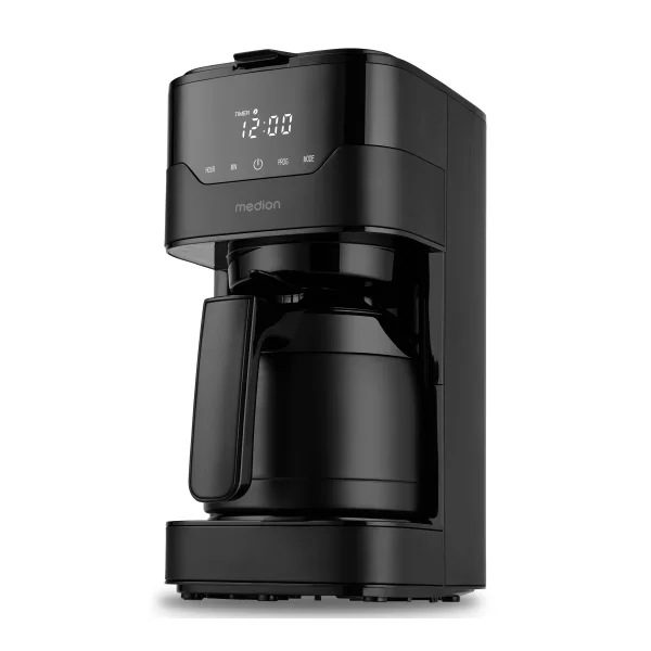 Medion MD18458 Kaffeemaschine mit Thermoskanne matt schwarz