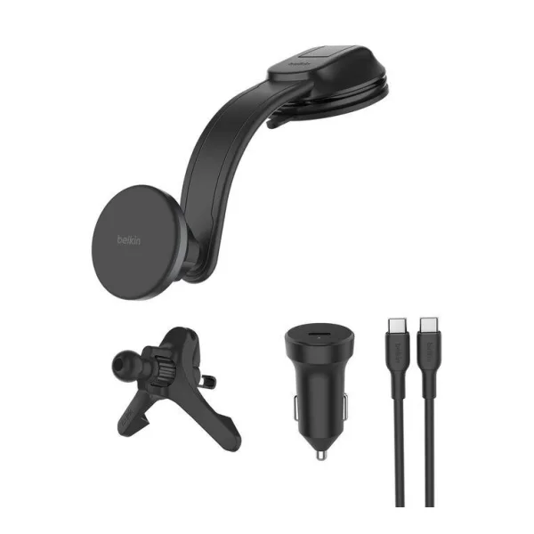 Belkin Kfz-Halterung mit kabelloser 15W Qi2 Ladefunktion, schwarz
