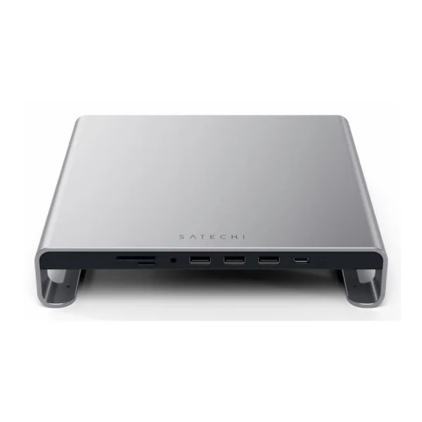 Satechi Aluminum Monitor Stand Hub für iMac space gray