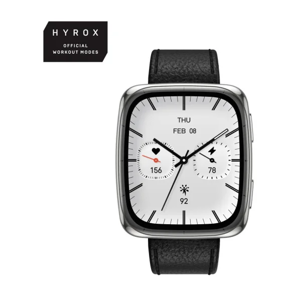 Amazfit Active 2 Square 43mm NFC GPS AMOLED HYROX Smartwatch Black