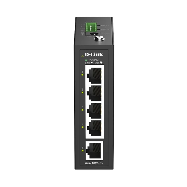 D-Link DIS-100E-05 5-Port Industrial Unmanaged Switch