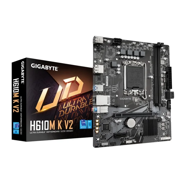 GIGABYTE H610M K V2 mATX Mainboard Sockel 1700 HDMI/DP