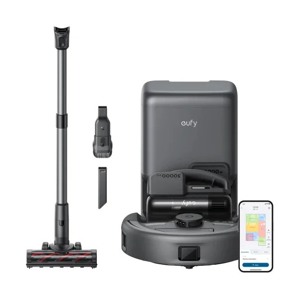 eufy E20 3-in-1 Saugroboter mit Selbstentleerungsstation schwarz