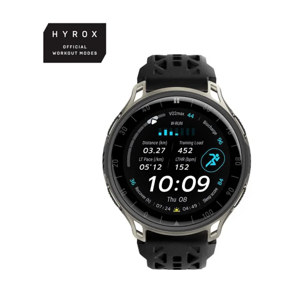 Amazfit Cheetah 2 Pro 48mm GPS Lauf-Smartwatch NFC HYROX Titanium