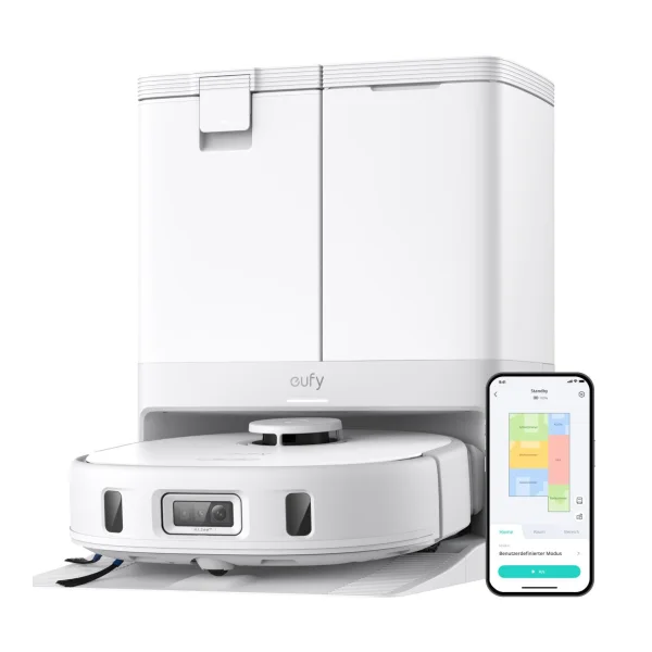eufy Robot Vacuum X10 Pro Omni White Saugroboter mit Wischfunktion