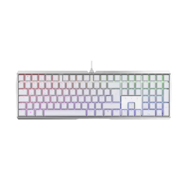 Cherry MX Board 3.0S kabelgebundene Gaming Tastatur weiß DE Layout rot