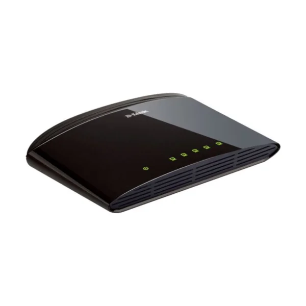 D-Link DES-1005D 5 Port 10/100Mbps Switch Version rund schwarz