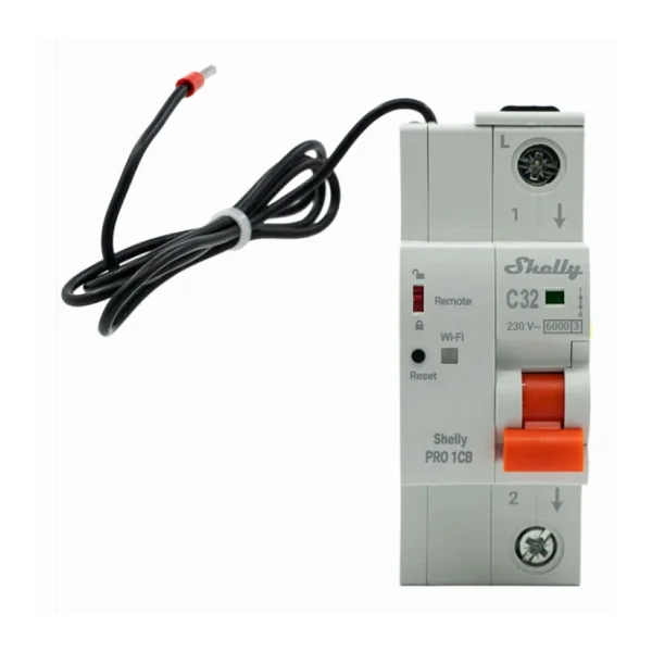 Shelly Smarter Leitungsschutzschalter Pro 1CB C40 1-polig 40A Fernsteuerung LAN WLAN Bluetooth