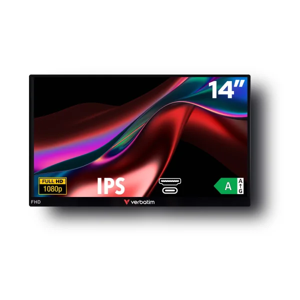 Verbatim 49590 Portable 14 Zoll Full HD IPS Panel 16:9 Monitor