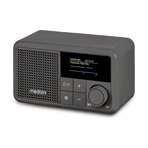 Medion LIFE® S66822 Tragbares DAB+ Radio grau