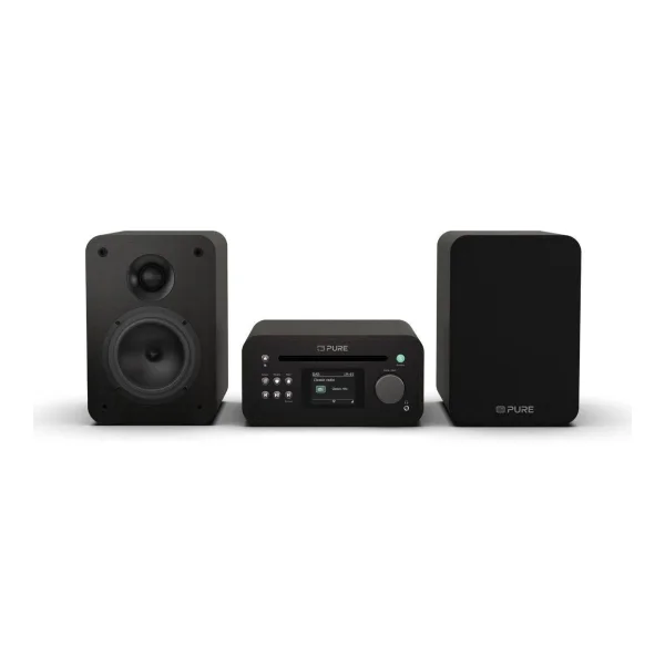 Pure Classic Stereo Mini Stereoanlage DAB+/FM, Bluetooth, CD, USB braun/Walnuss