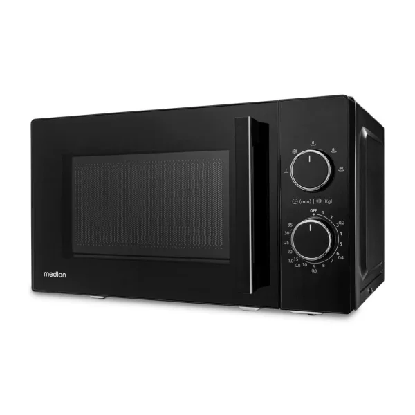 Medion MD 12011 Mikrowelle schwarz 20l, 800W, 5 Leistungsstufen