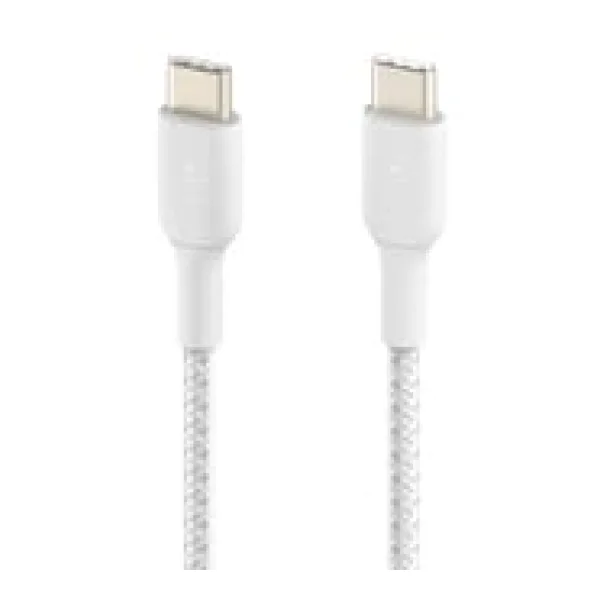 Belkin Boost Charge USB-C Kabel geflochten zertifiziert 2m weiß CAB004BT2MWH