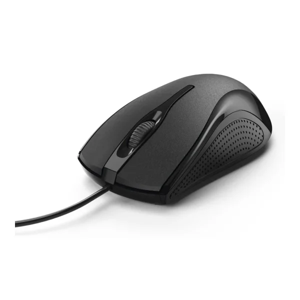 Hama 00182602 Optische 3-Tasten-Maus MC-200, kabelgebunden, Schwarz