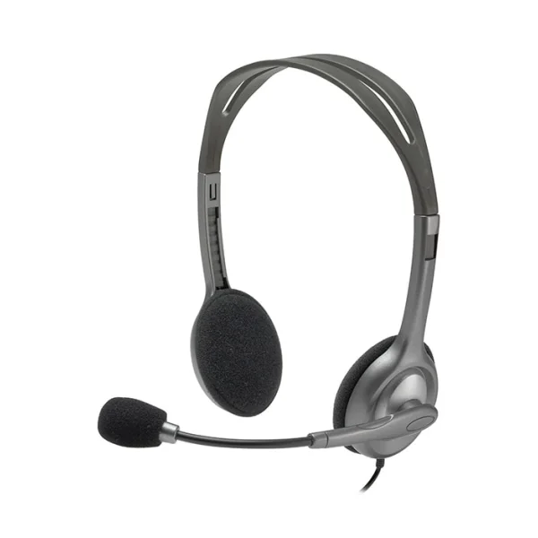 Logitech H110 Kabelgebundenes Beidseitiges Headset Stereo 3,5mm Klinke Silber