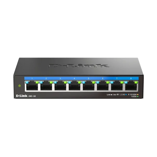 D-Link DMS-108/E 8-Port 2.5G Multi-Gigabit Desktop Switch