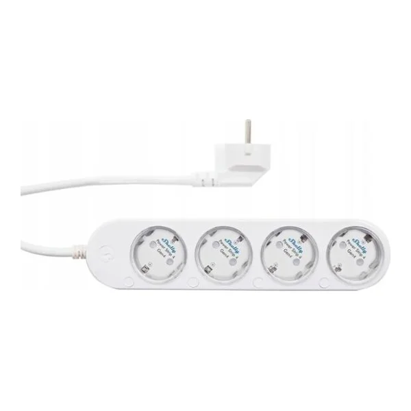 Shelly · Plug & PlayPower Strip 4 Gen4· Smarte Steckdosenleiste· 4x 12A· (Shelly_PS4_Gen4_w)