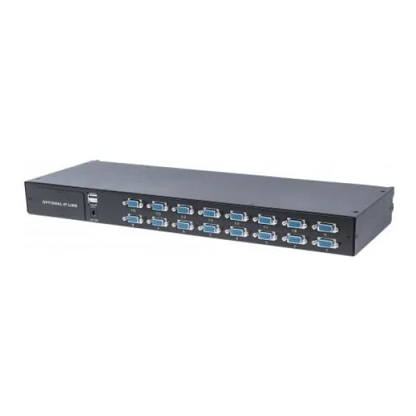 INTELLINET NETWORKS Modular 16-Port VGA KVM Switch - For Use with Intellinet Product Numbers For Use with Intellinet Product Numbers 507622 - 507738 (507844)