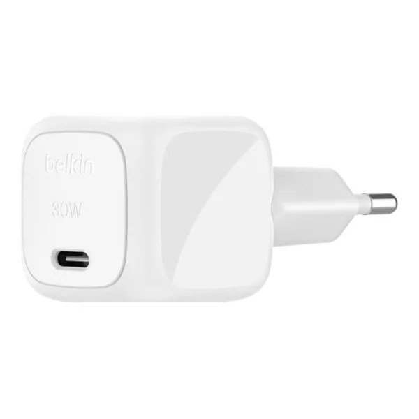 Belkin 30W USB PD Wall Charger with PPS WHT (WCA008KQWH)