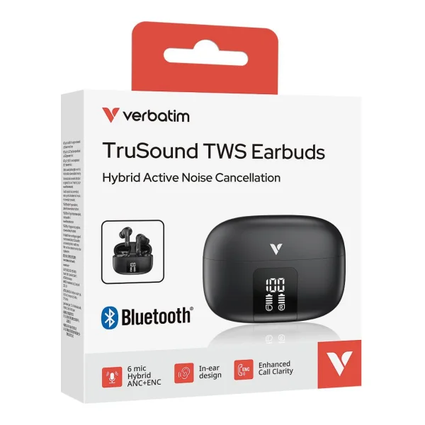 Verbatim TruSound Pro Earbuds mit Hybrid ANC (30199)