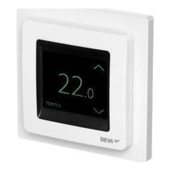 DEVI UP Uhren-Thermostat 16A 140F1064 DEVIreg Touch mit Touch-Display u.Rahmen 140F1064 (140F1064)