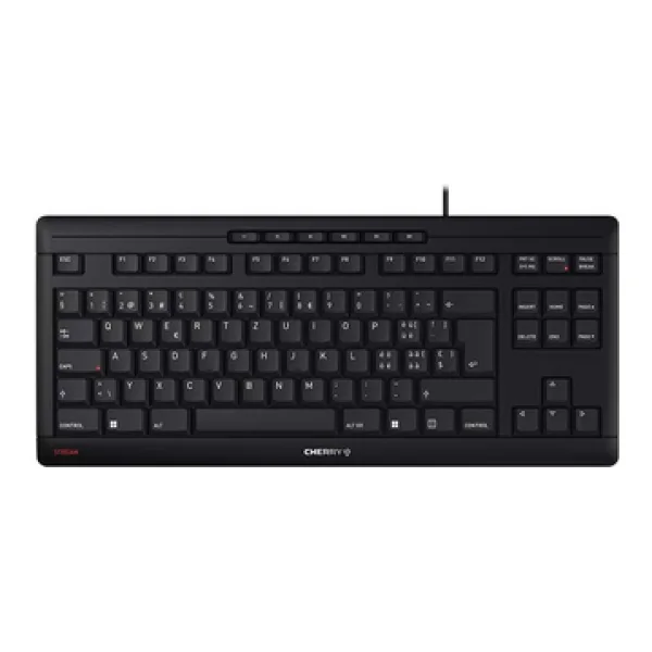 CHERRY STREAM KEYBOARD TKL - Tastatur - USB - Schweiz - Tastenschalter: CHERRY SX - Schwarz
