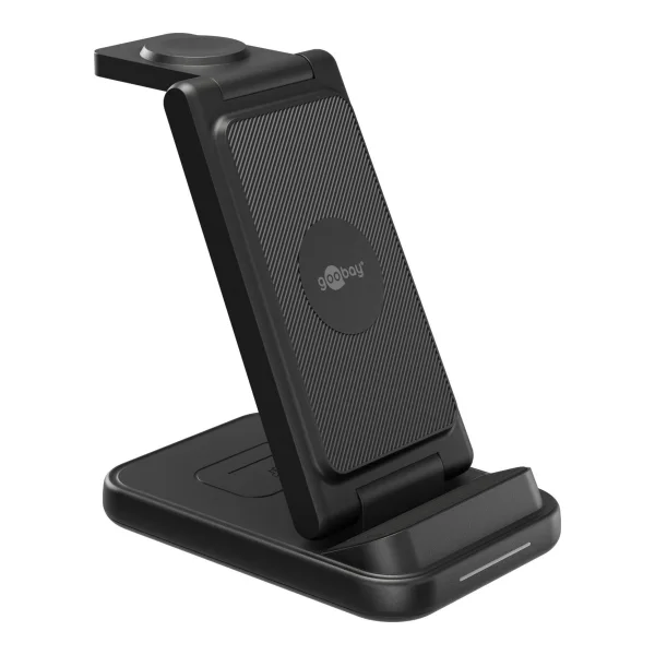 Goobay Kabelloses 3in1-Ladegerät, 15 W (77671)