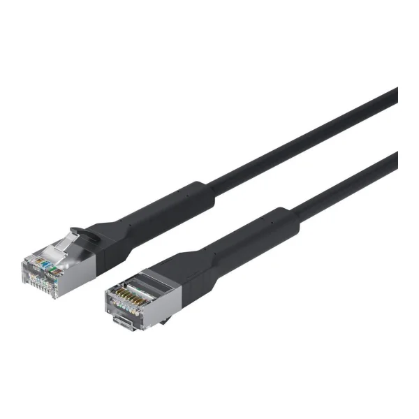 Lanview Network Cable CAT6A U/FTP (LSZH) 5m Black (LV-6AFTP-FLEX-ANG-05B-S)