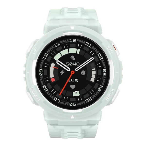 Amazfit ACTIVE EDGE 3,35 cm (1.32) TFT 46 mm Digital 360 x 360 Pixel Touchscreen Mintfarbe GPS (W2212EU4N)