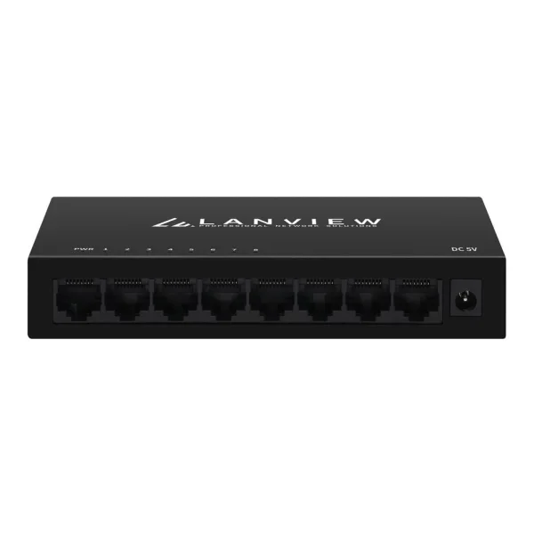 Lanview Unmanaged Switch - Switch - 1 Gbps (LVN-DESK-8PORT-1G)