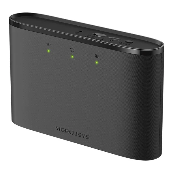 Mercusys MT110 - Router für Mobilfunknetz - Schwarz - Akkustand - WLAN - 802.11a - 802.11b - 802.11g - Wi-Fi 4 (802.11n) - 11,54,150 Mbit/s - 2,4 GHz (MT110)