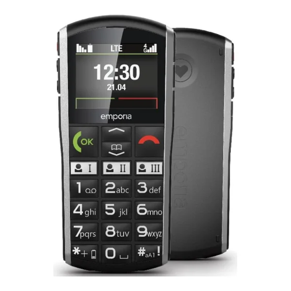 Emporia emporiaSIMPLICITY (V27), LTE/4G, (V4), Großtastenhandy, black (V27.LTE.v4.bk.01)