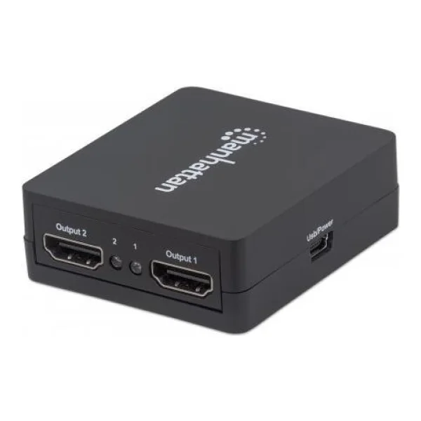 Manhattan 1080p 2-Port HDMI Splitter - Video-/Audio-Splitter - 2 x HDMI - Desktop