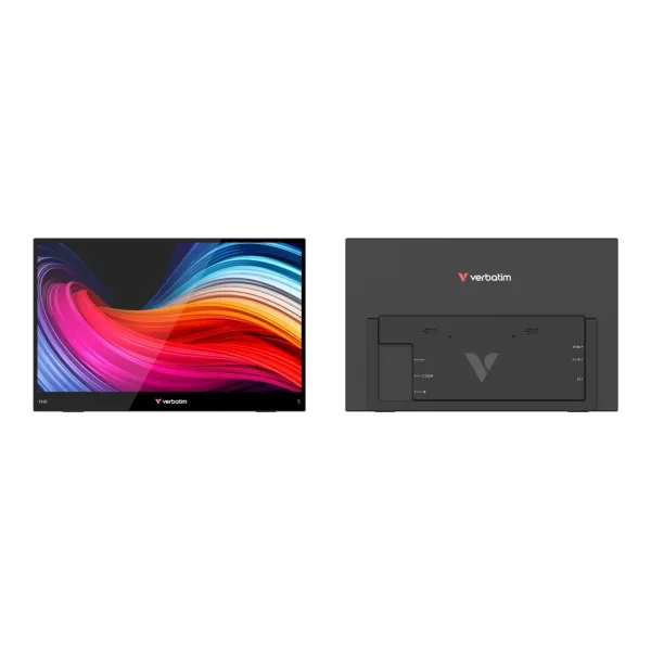 Verbatim PMT-15 Tragbarer Touch-Monitor 39,6 cm (15,6) Full HD 2x USB-C, HDMI Schwarz (32402)