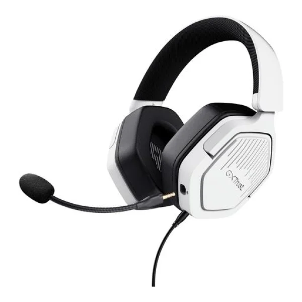 Trust GXT 492W Carus - Headset - ohrumschließend - kabelgebunden - 3,5 mm Stecker - weiß (25448)